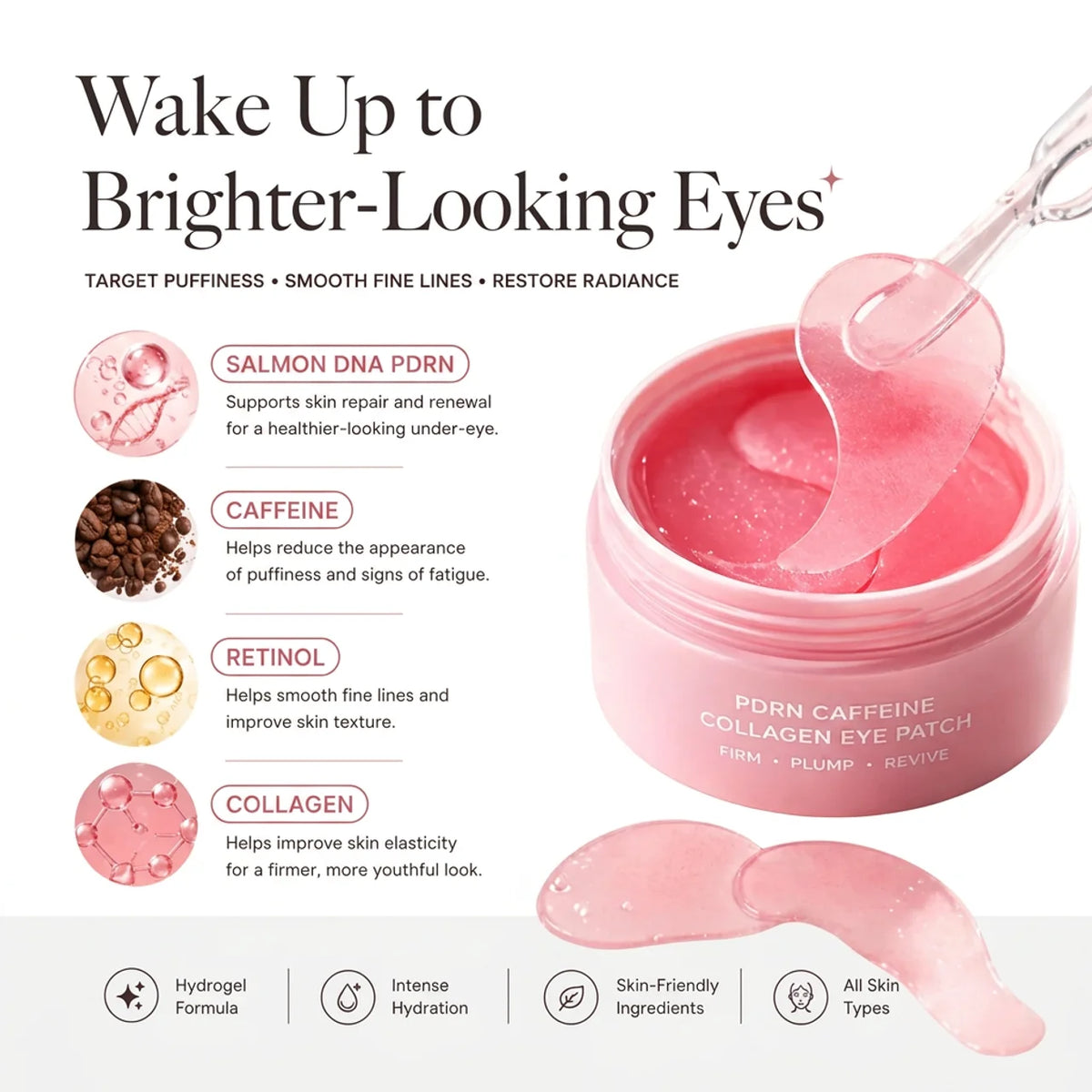PDRN Pink Caffeine Collagen Eye Patch